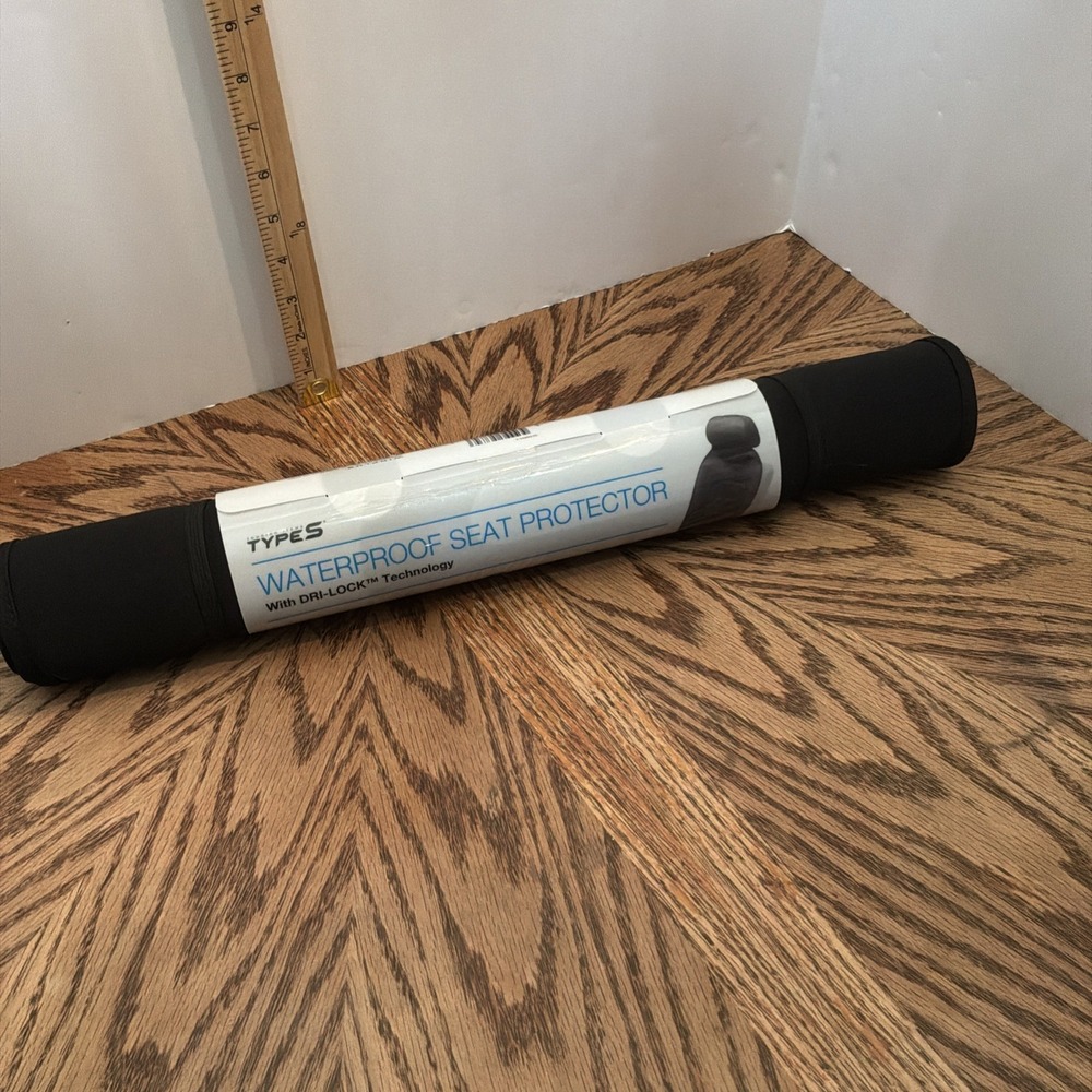 Type S Waterproof Seat Protector with Dri-Lock Technology, Black, 1PC